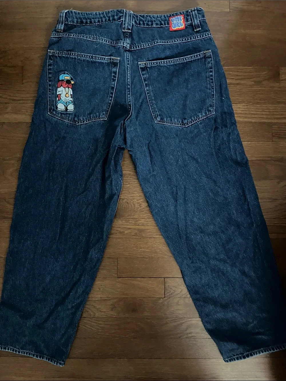 Empyre Men's Relaxed Denim Jeans in Dark Blue